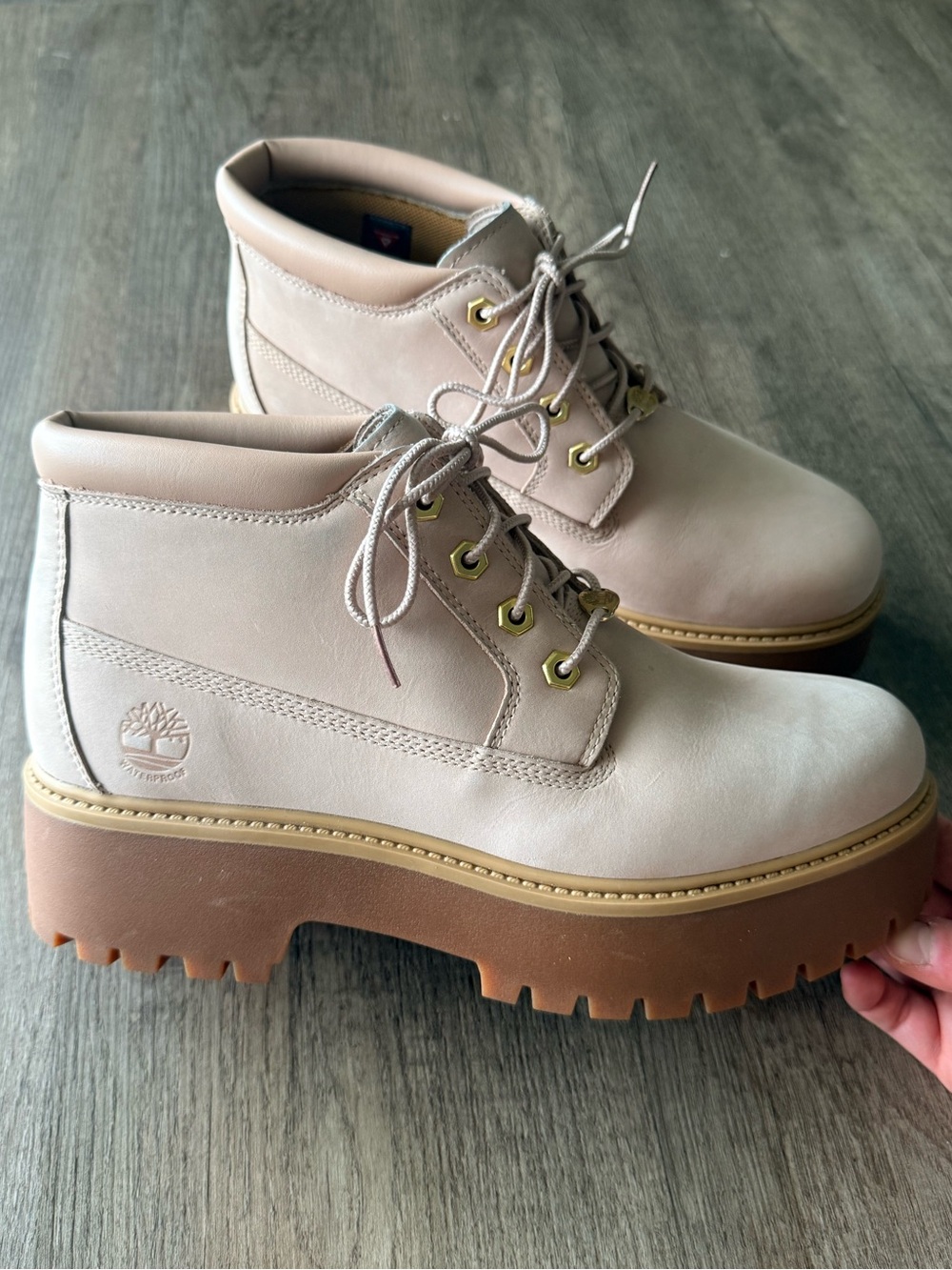 Timberland Women's Stone Street Waterproof Platform Chukka
